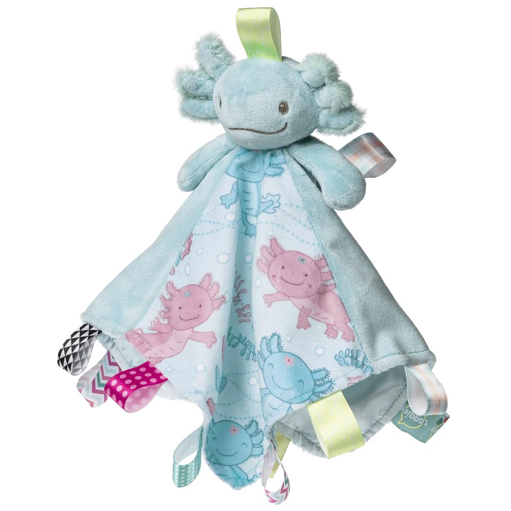 Taggies Stuffed Animal Lovey Security Blanket with Sensory Tags, 13 x 13-Inches,