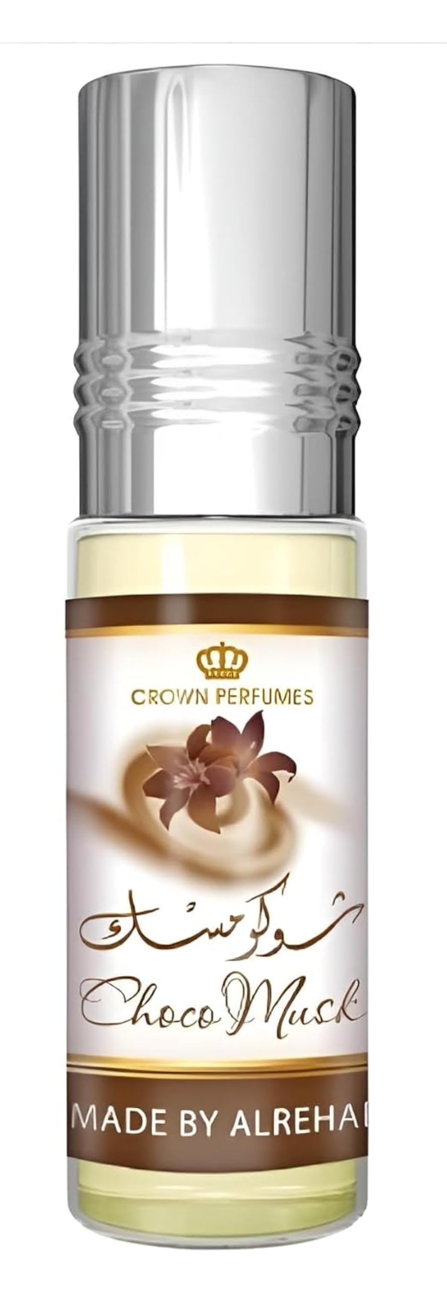Al-Rehab Choco Musk Concentrated Perfume Rollerball for Unisex, 0.2 Ounce