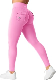 YEOREO CoreFlex Womens Leggings with Pockets V Cross Waist Charm Leggings
