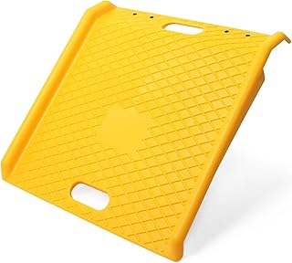 MaxxHaul Portable Curb Ramp 1000 lbs Capacity Heavy Duty Polypropylene Loading Ramp for Furniture Dolly Hand Truck and Moving Cart Non‑Slip Threshold Ramp for Driveway and Steps (50962)