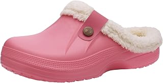Beslip Classic Fur Lined Clog Waterproof Winter House Slippers for Women