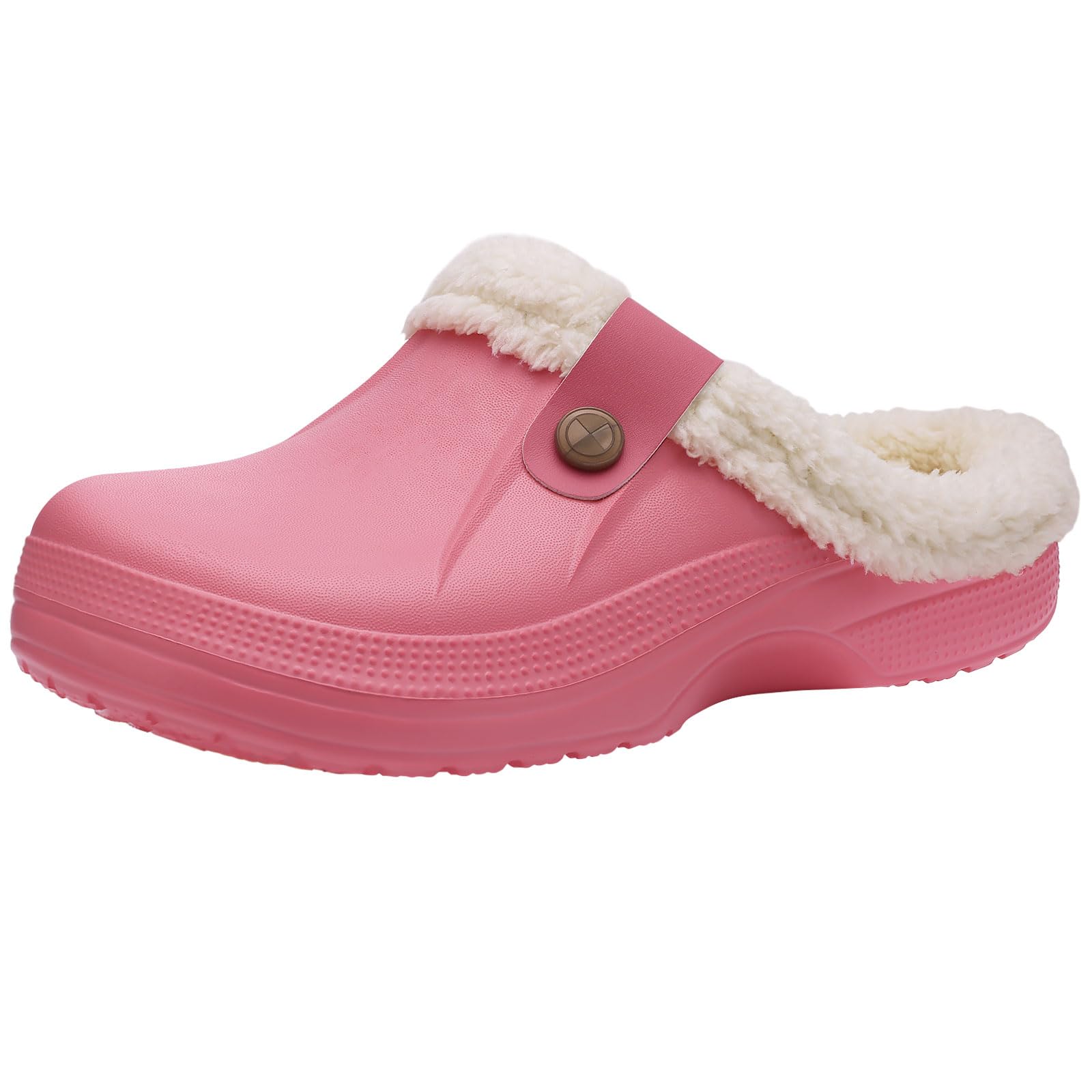 Beslip Classic Fur Lined Clog Waterproof Winter House Slippers for Women