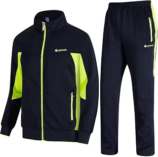 TBMPOY Men's Casual Sports Tracksuit with Full Zip