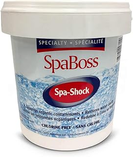 SpaBoss Spa Shock 3kg - Chlorine & Bromine Free - Potassium Monopersulfate (MPS) - 3.5 oz per 400 Gallons Weekly - Non-Chlorine Spa Treatment