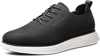 Bruno Marc Men's Elegant Perforated PU Shoes