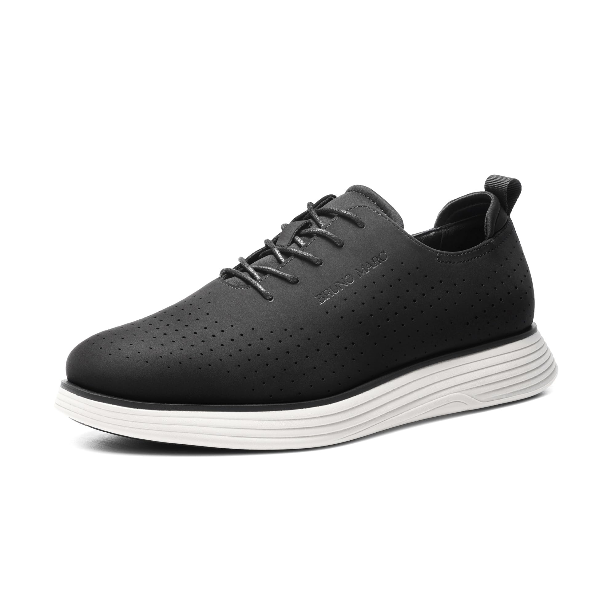 Bruno Marc Men's Elegant Perforated PU Shoes