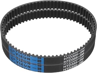 uxcell 2pcs HTD-5M Rubber Timing Belt 71Teeth, 355mm Lw x 15mm W x 3.6mm H | Closed Loop Pulley Timing Belt