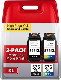 Firstoner 575 576 Ink Cartridges, PG-575 XL CL-576 XL Replacement for Canon 575 576 Ink Cartridges Original for PIXMA TS3550i TS3750i TS3551i TS3751i TR4750i TR4751i TR4755i TR4756i