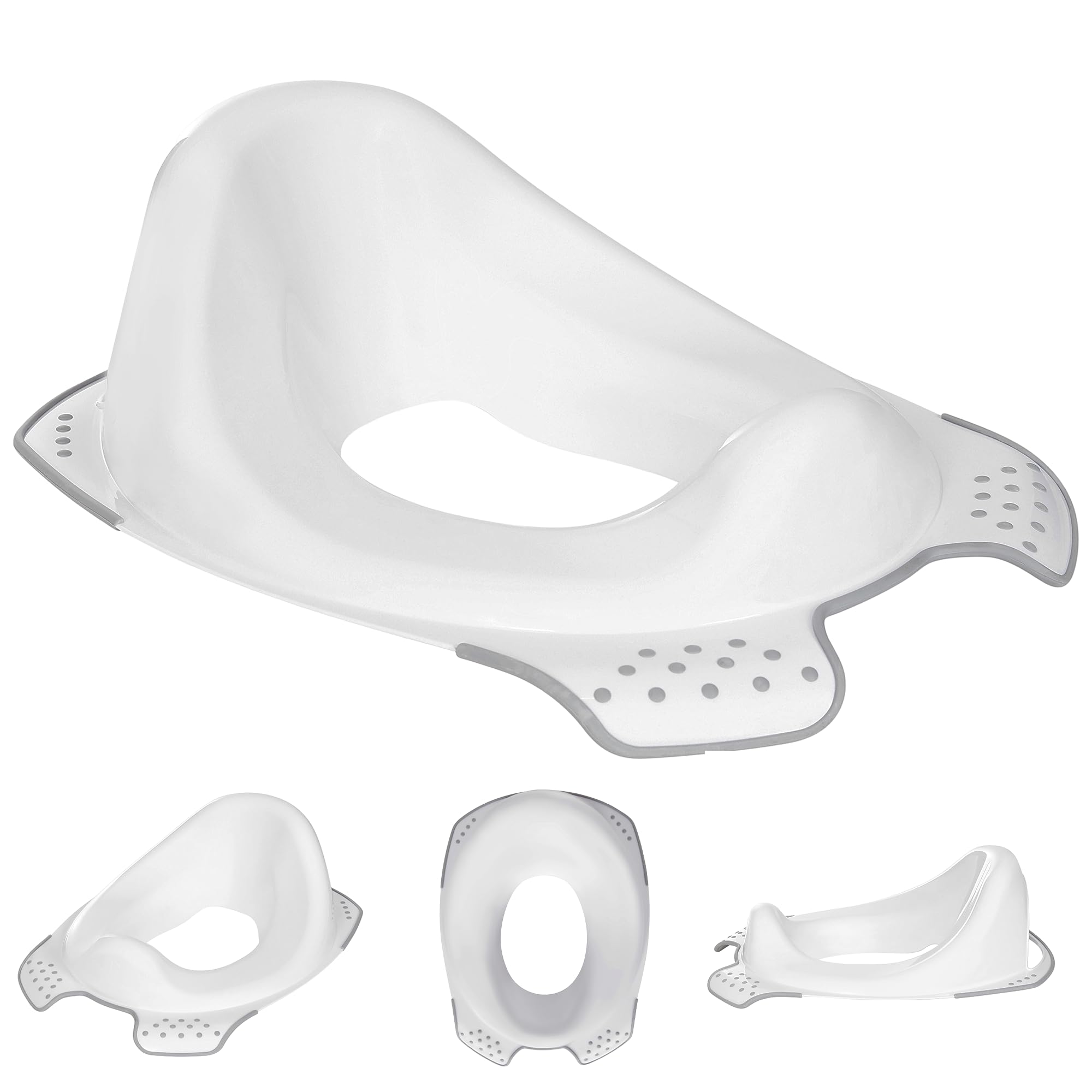 Babycurls Little Journey Toilet Training Kids Non Slip Loo Seat Unisex White for