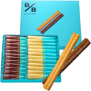 Tokyo Kanpanella Baum Bar Plain & Chocolate (Pack of 24), Individually Wrapped Candy Gift, Tokyo Souvenir, Confectionery, Popular, Western Confectionery Gift, Thank You, Candy, Retirement, Baum, Canpanela, Tokyo Souvenir, Gift, Party