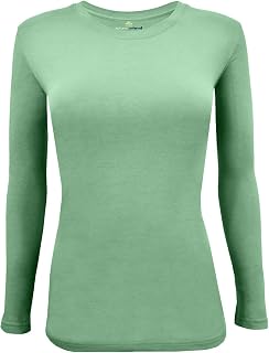 Natural Uniforms Women's Under Scrub Tee Crew Neck Long Sleeve T-Shirt
