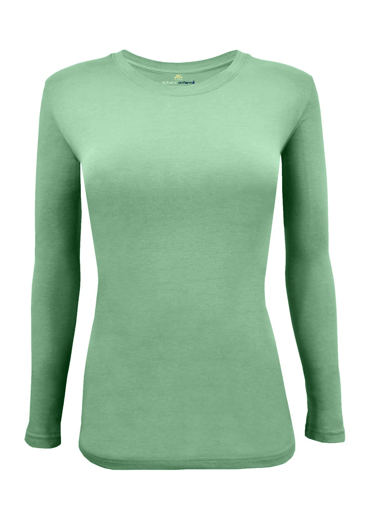 Natural Uniforms Women's Under Scrub Tee Crew Neck Long Sleeve T-Shirt