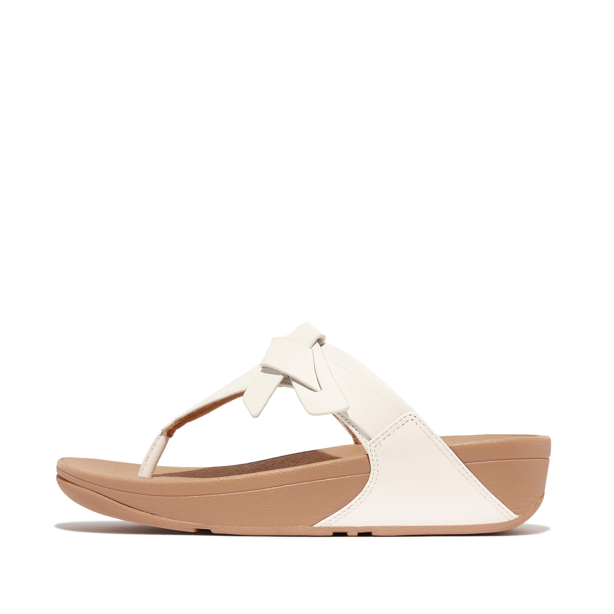Fitflop Women's Lulu Folded-knot Leather Toe-post SandalsSandal