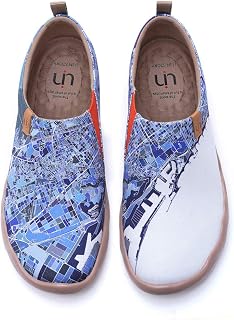 UIN Loafers Slippers Men Flat Casual Original Canvas Slip on Loafers Comfortable Unisex Art Microfiber Sole