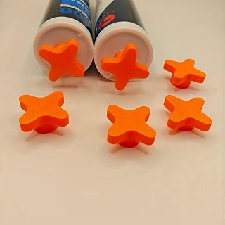 Pack of 6 Caulk Tube Plugs, Reusable Screw Sealing Cap for Standard Caulking Tubes, Airtight Nozzle Stopper Prevents Drying Out