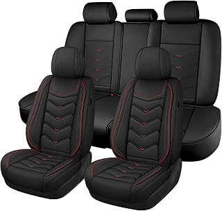 Car Seat Cover for GMC Yukon 2000-2026, Seat Covers Full Set,Non-Slip Waterproof seat Cover,Wear-Resistant Nappa Leather car seat Covers. (Standard 5 Seats/Black)