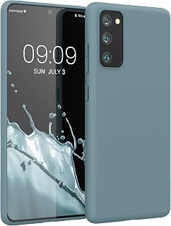 kwmobile Case for Samsung Galaxy S20 FE TPU Case - Mobile Phone Case Supports Wireless Charging, Flexible Protective Case, Rubberised Cover in Arctic Night