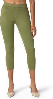 No Nonsense Women's Classic Denim Capri Legging with Pockets Jeans