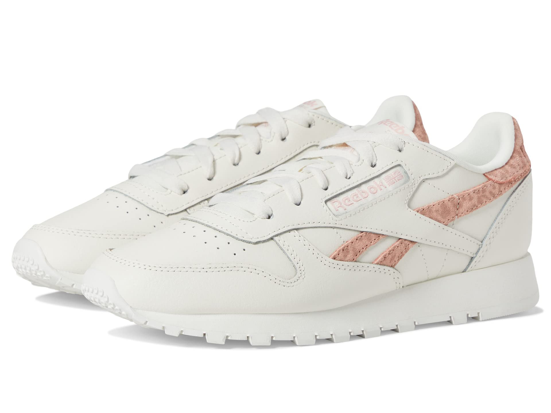 Reebok Classic Leather Unisex Adult Trainers, Aura Orange Chalk