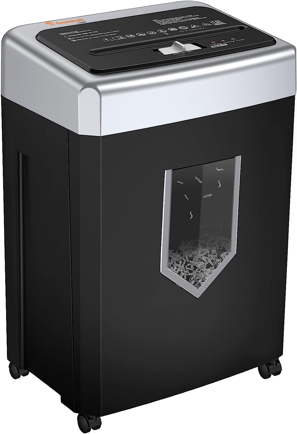 Bonsaii 15-Sheet Cross-Cut 40-Min Heavy Duty Paper Shredder for Home Office | An
