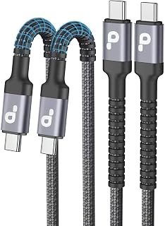 USB C to C Cables for iPhone Samsung S23/LG ipad MacBook More,10FT 2 Pack