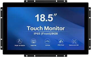 GreenTouch 18.5 Industrial Touch Monitor Open Frame, HDMI/VGA/DVI Interface, Muliti Touch Capacitive Touch Screen Technology