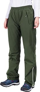 33,000ft Women's Rain Pants, Lightweight Waterproof Rain Over Pants