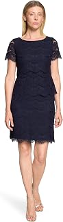 Vera Mont Women's Short Sleeve Lace Dress