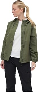 Brandit Women Windbreaker Summer Frontzip, Color:Olive, Size:5XL