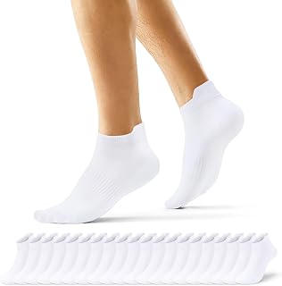 10 Pairs Men's Short Socks Women's Short Cotton Sports Socks Low Breathable Running Elastic Tennis