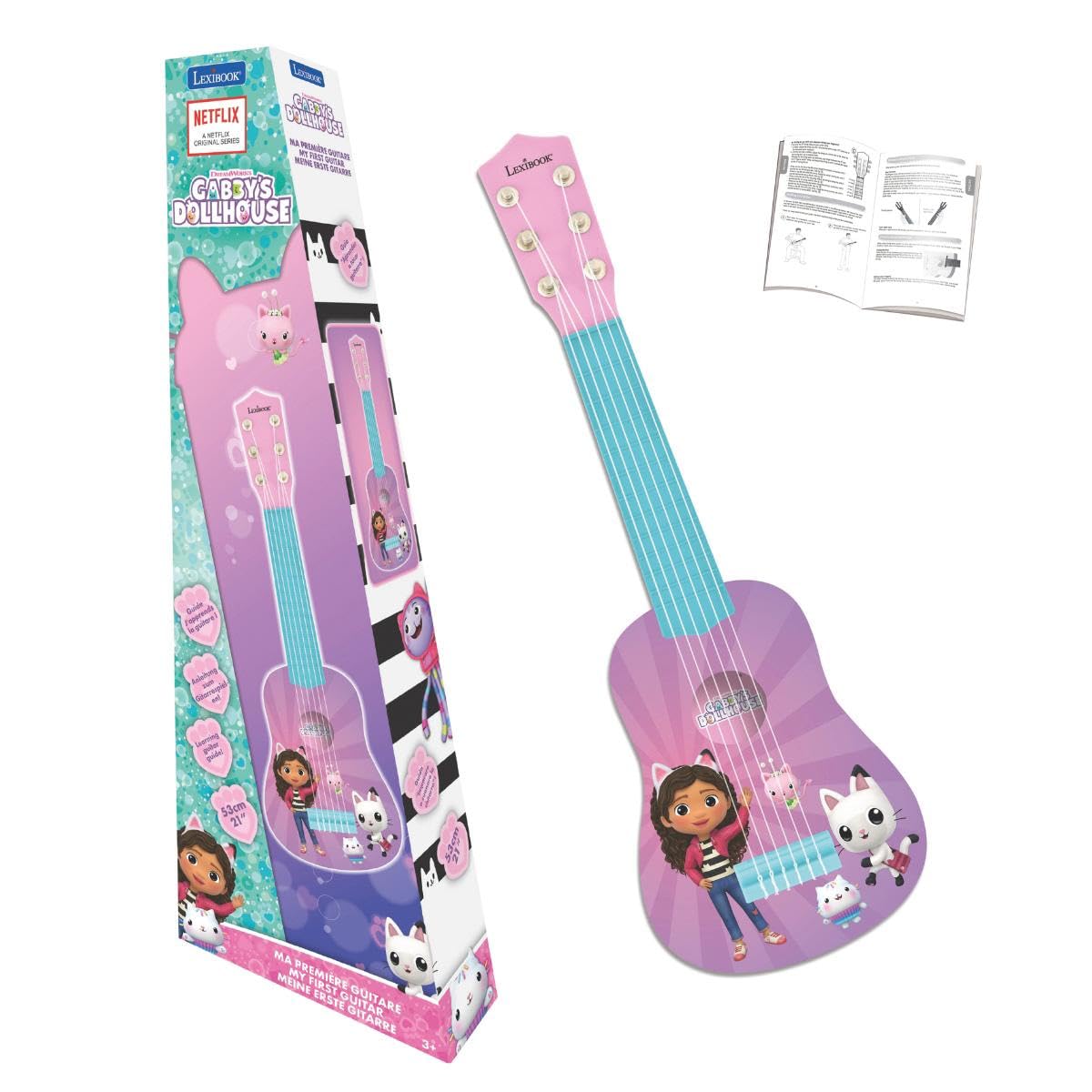 Lexibook, Gabby's Dollhouse, My First Guitar, Pink, K200GDHLXB