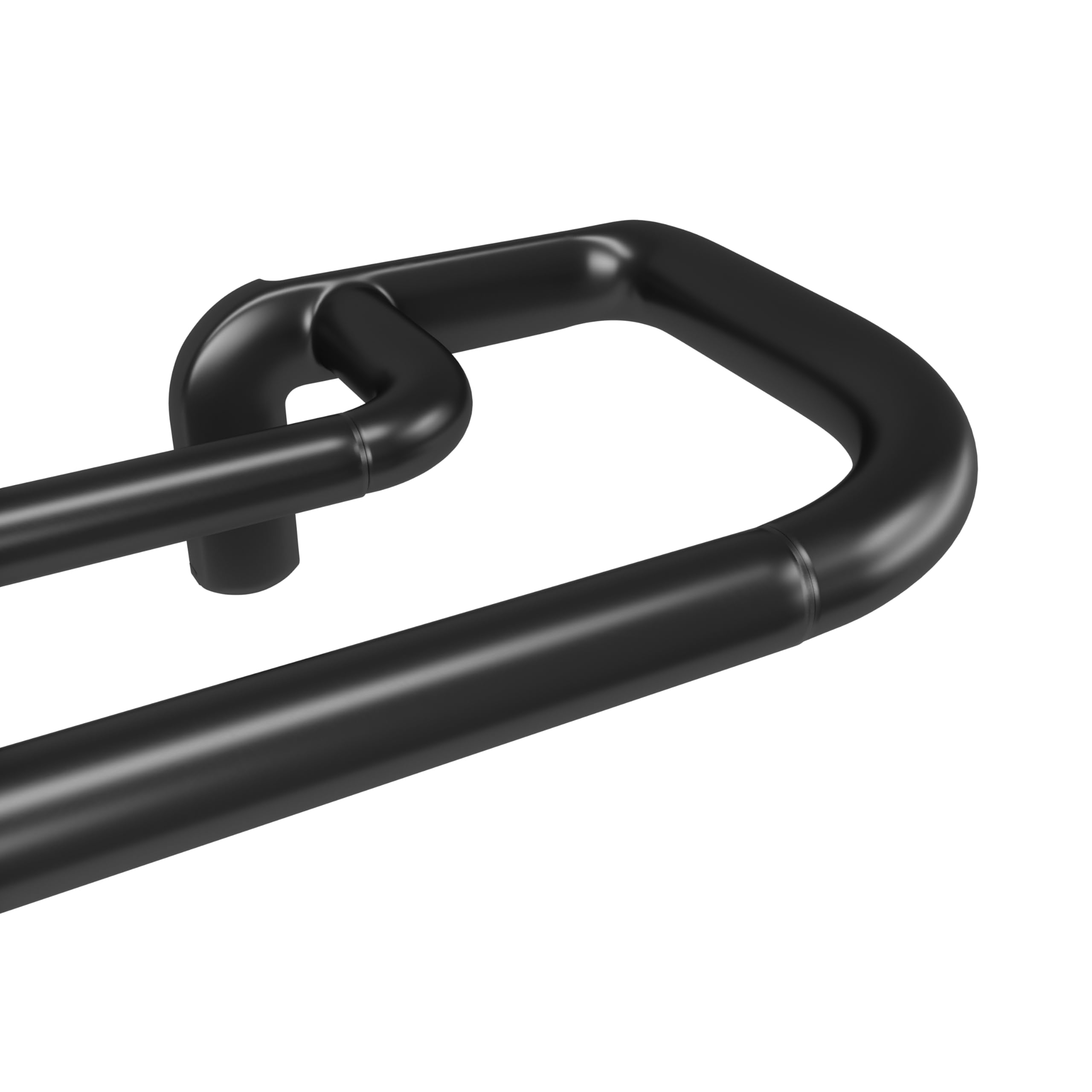 Umbra Twilight Double Curtain Rod, Wrap Around, 66 to 144 Inches, Black | Steel 