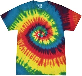 Women's Colortone Rainbow Tie Dye Top Short Sleeve T-Shirt
