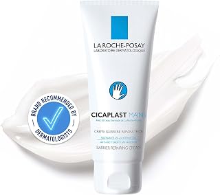 La Roche-Posay Cicaplast Hand Cream, Barrier Repairing Balm, 50ml | Intensive care for overworked cracked hands, enriched with 4% niacinamide and 30% glycerin to soothe redness & roughness
