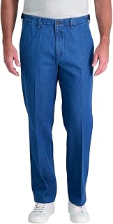 Haggar Men's Pleat & Flat Front Denim - Regular and Big & Tall Sizes