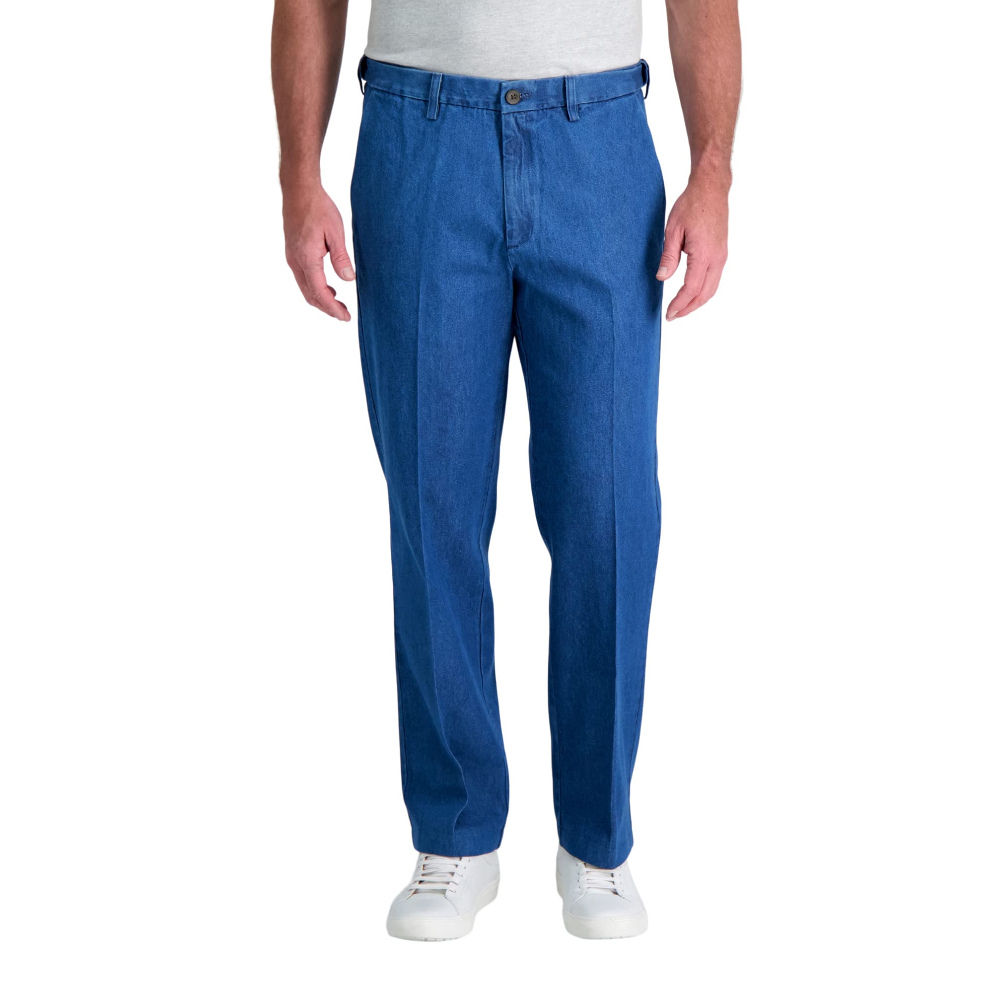 Haggar Men's Pleat & Flat Front Denim - Regular and Big & Tall Sizes