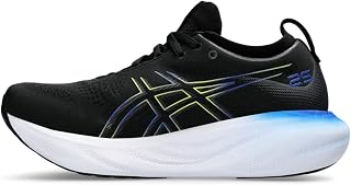 ASICS Nimbus 25 Road Running Shoe for Man Black Silver