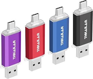 THKAILAR USB Stick 64GB 4 Pack For iPhone 15/16/17 PC/Mac