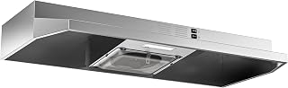 FIREGAS Range Hood 36 inch, Under Cabinet Range Hood, Kitchen Hood | Stainless Steel Vent Hood with 2-Speed Fan, LED light, Top/Rear Venting, Ducted/Ductless Convertible, Easy to Install