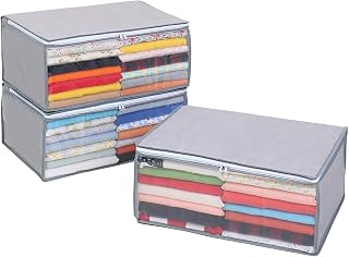 Astro 167-01 Clothes Storage Case, Set of 3, Non-woven Fabric