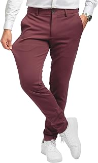 Performance Pants Men's Slim Fit Stretch Pants Comfortable Practical Business Leisure Comfortable Fabric Pants