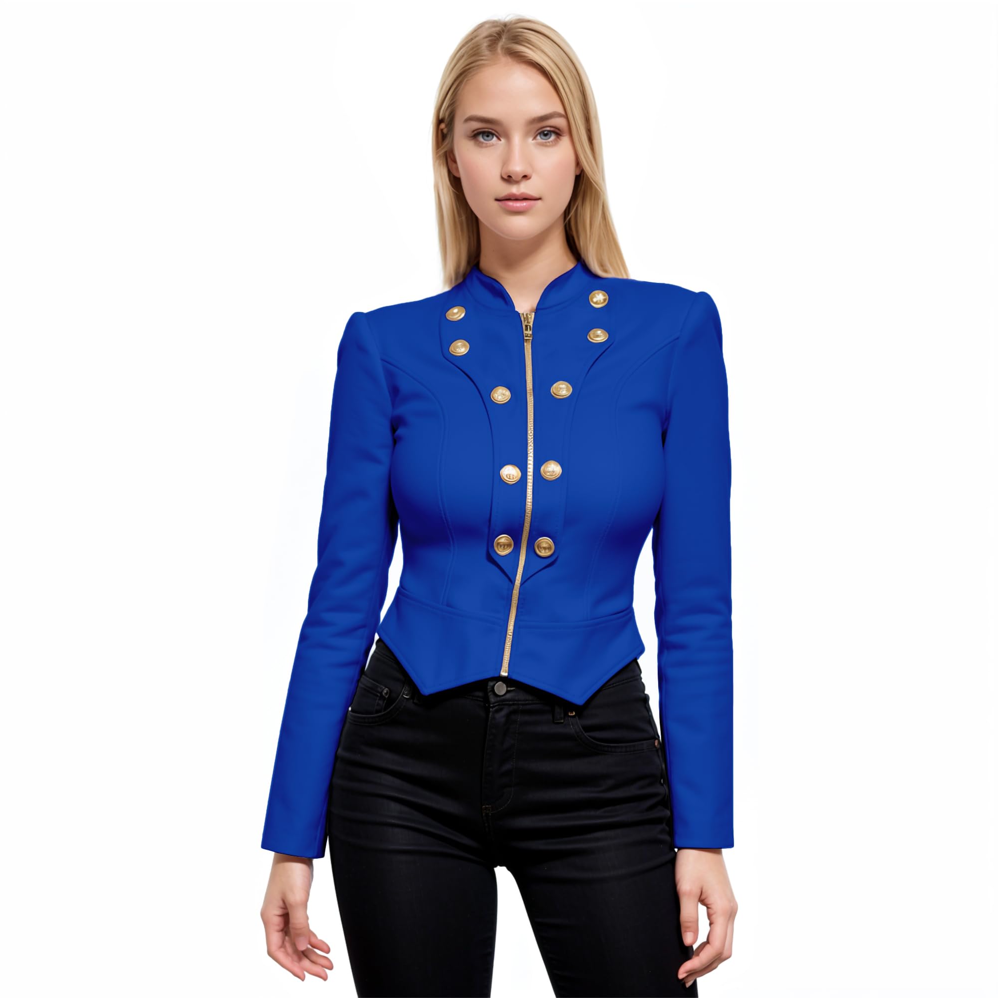 Hybrid & Company Women's Crop Blazer Jacket
