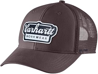 Carhartt Rugged Flex Twill Mesh-Back Script Patch Cap - Men's Baseball Cap