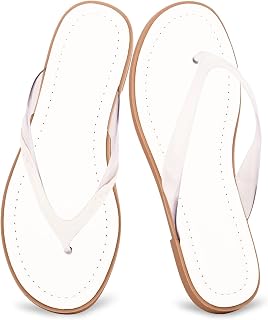 Jeweled Thong Flip Flops for Women Beach Flat Sandals