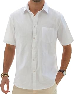J.VER Men's Shirt, Regular Fit, Long Sleeve Men's Shirts, Casual Shirt, Regular Business Shirt, Elastic Pattern Shirt