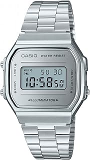 Casio Unisex Erwachsene Digital Quarz Uhr mit Edelstahl Armband