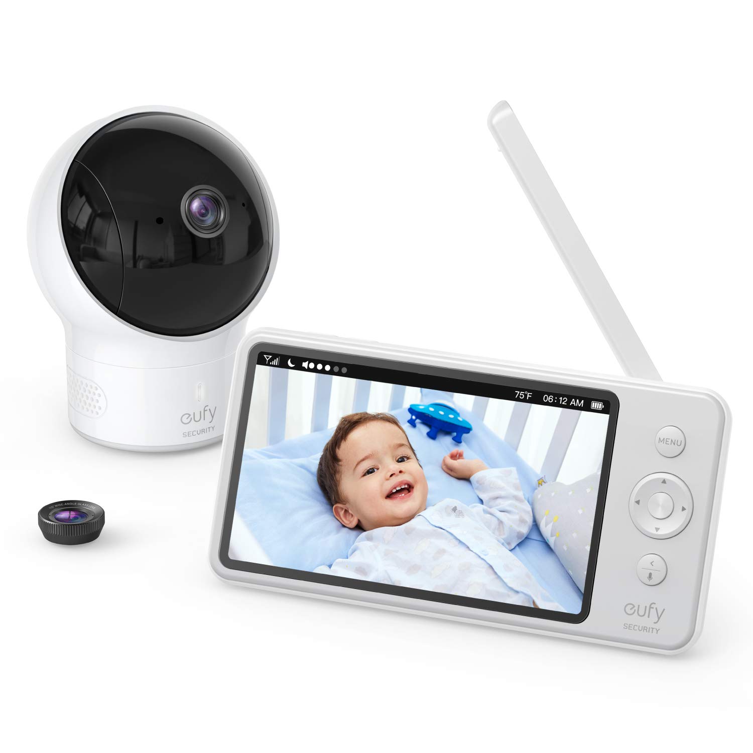 eufy Security by Anker Baby Monitor Spaceview E110 with Security (Renewed)