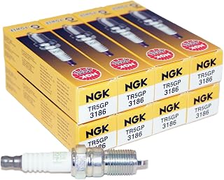 NGK # 3186 G-Power Platinum Spark Plugs TR5GP - 8 PCSNEW | Replaces 3 6 8 SP432 19145290 19250962 19250963 19250967 25164641 25164644 AGSF32FM 4511 4713 IT16TT PT16TT 4005 4205 4309.