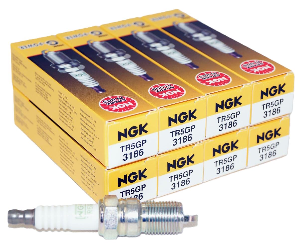 NGK # 3186 G-Power Platinum Spark Plugs TR5GP - 8 PCSNEW | Replaces 3 6 8 SP432 
