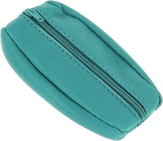 Karl Loven Men's Slim Leather Coin Purse Small Lightweight Slim and Durable